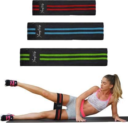 Men & Women Glute Lifting Booty Burner Resistance Band Set of 3 Small Medium Large - Young Trendz
