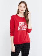 Womens Full Sleeve Printed Sweatshirt - Young Trendz