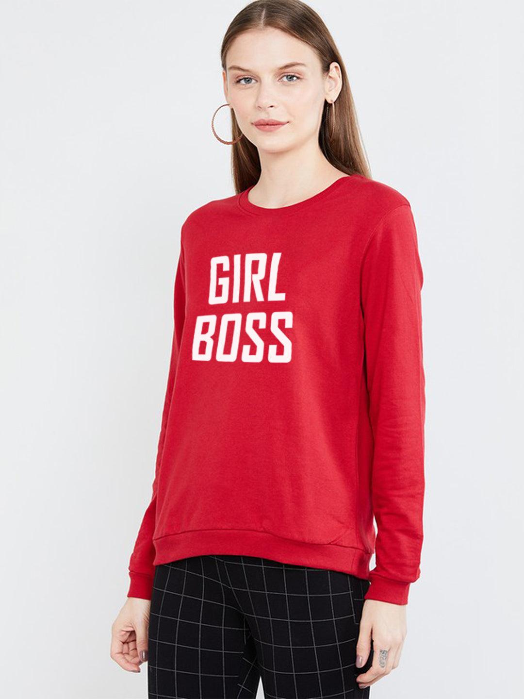 Womens Full Sleeve Printed Sweatshirt - Young Trendz