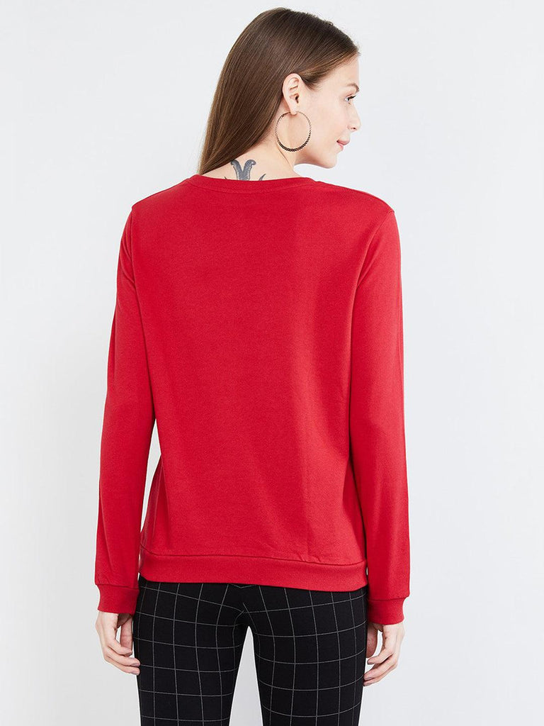 Womens Full Sleeve Printed Sweatshirt - Young Trendz