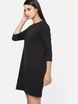 Women Night Dress 3/4 Sleeve Combo (Black, Maroon) - Young Trendz