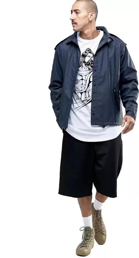 Men Graphic Print Round Neck (White) T-Shirt - Young Trendz