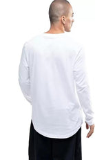 Men Graphic Print Round Neck (White) T-Shirt - Young Trendz