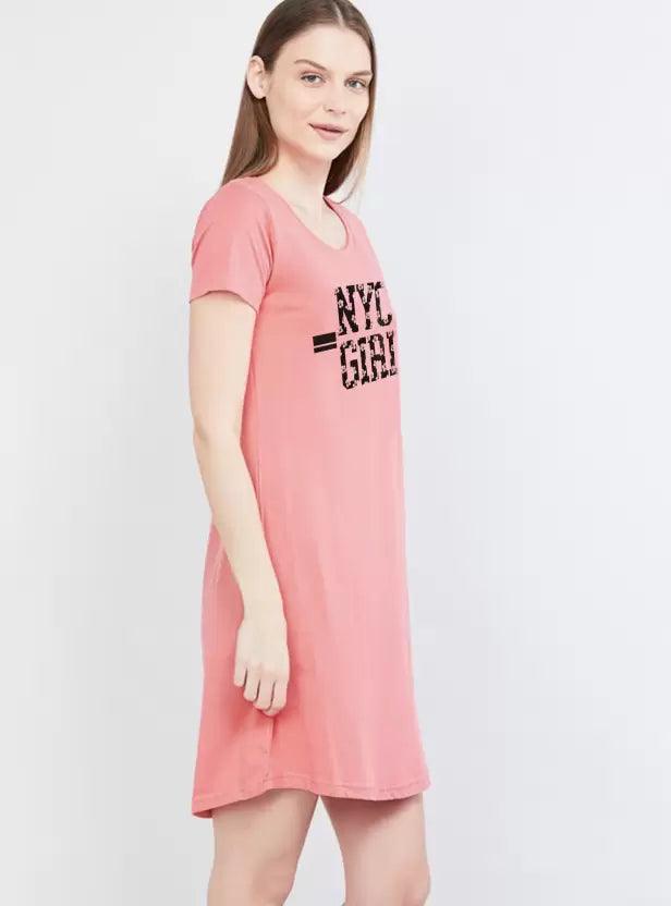 Women Nighty (Pink) - Young Trendz