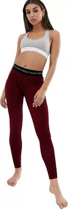 Thermal Tights for Winter Stretchable - Maroon - Young Trendz