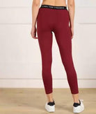 Women 3/4th/Calf Length Tights (Maroon) - Young Trendz