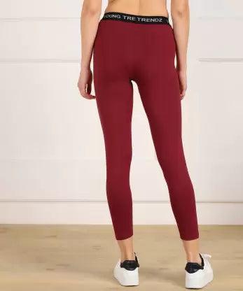 Women Multicolor 3/4th/Calf Length Tights (MAROON,NAVY,BLACK) - Young Trendz