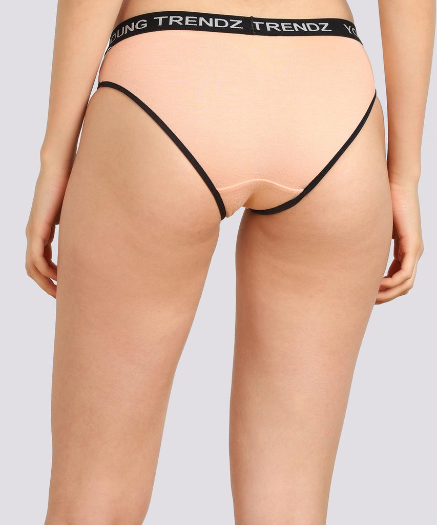 Young Trendz Women YT Elastic Hipster Peach Panty - Young Trendz
