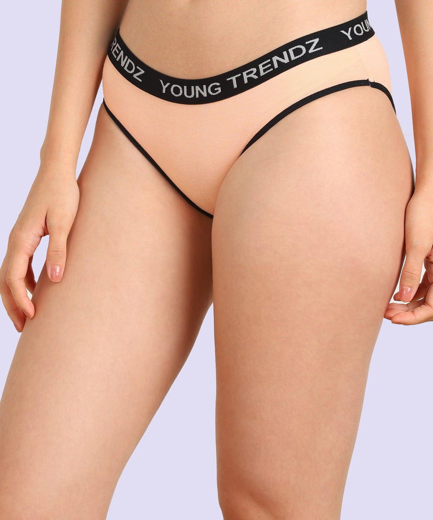 Young Trendz Women YT Elastic Hipster Peach Panty - Young Trendz