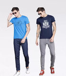 Young Trendz Mens Printed Halfsleeve Tshirt (SKYBLUE ,NAVYBLUE) - Young Trendz