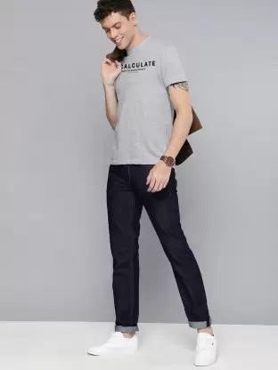 Printed Men (Grey) T-Shirt - Young Trendz