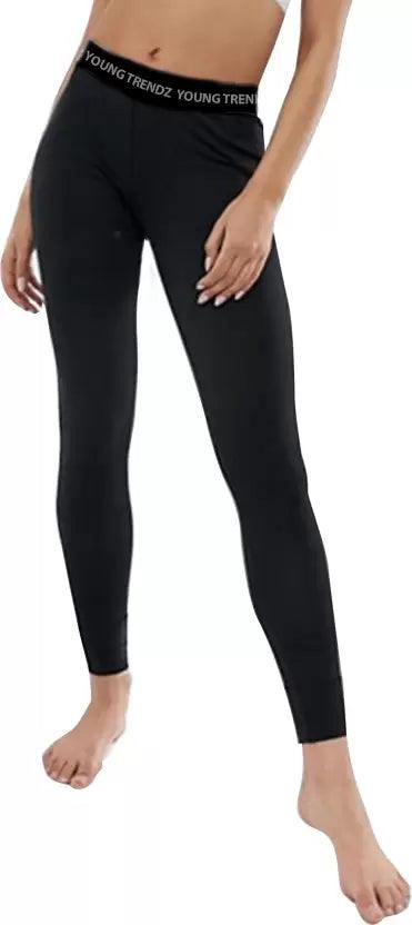 Thermal Tights for Winter Stretchable -Black - Young Trendz