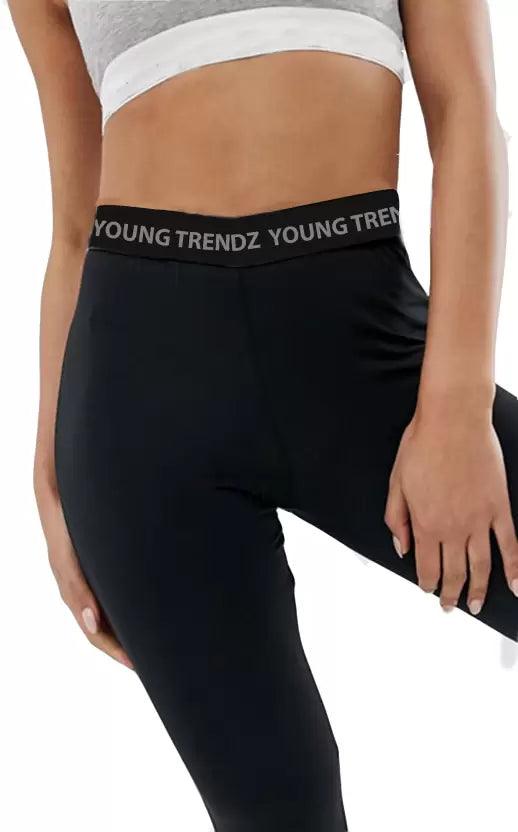 Thermal Tights for Winter Stretchable -Black - Young Trendz