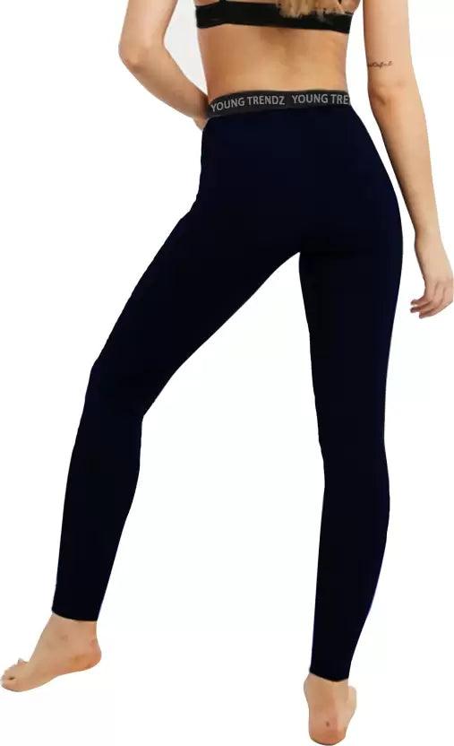 Thermal Tights for Winter Stretchable - Navy - Young Trendz