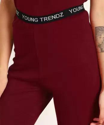Thermal Tights for Winter Stretchable - Maroon - Young Trendz