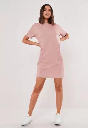 Women T Shirt (Pink) Dress - Young Trendz