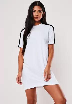 Women T Shirt (White) Dress - Young Trendz