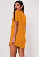 Women Night Dress (MUSTARD) - Young Trendz