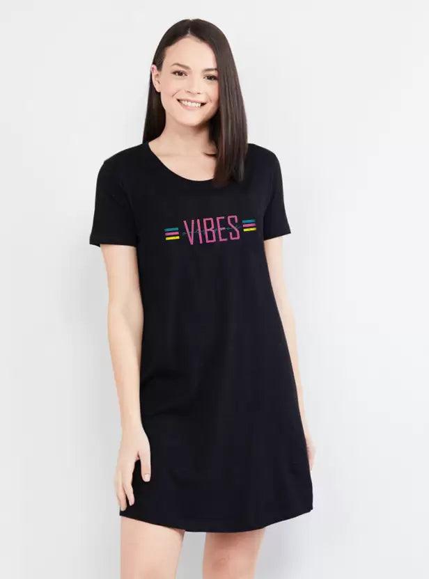 Women Nighty (Black) - Young Trendz